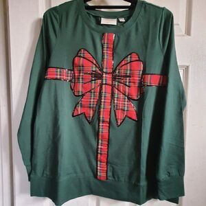 Jingle Belles By Kim Gravel  Holiday Sweatshirt Womens Small Christmas Present